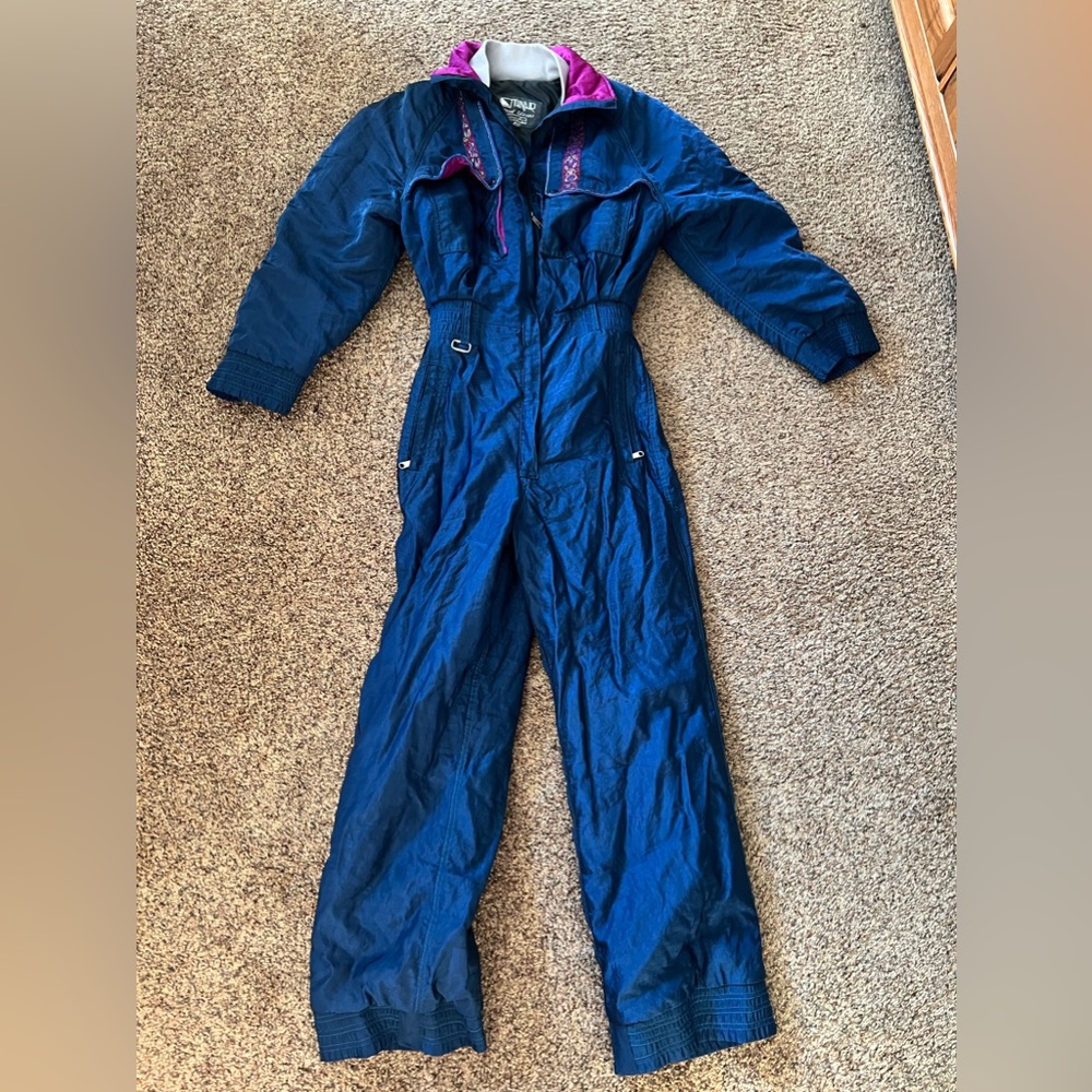 Vintage Ski Snowboard Suit 11/12 Blue Thinair Snow Jumpsuit